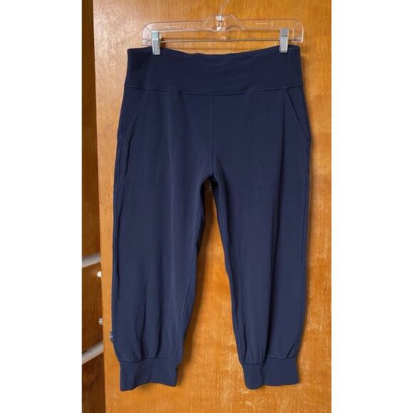 Lululemon Align Jogger Nulu True Navy Blue Crop 23" Inseam Size 12 - Picture 2 of 9
